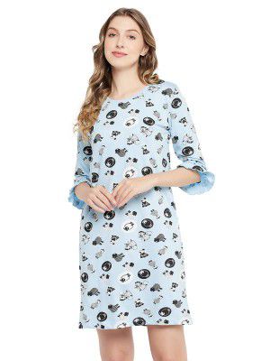 Clovia Women Cotton Short Length Nightdress