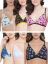 Clovia Women Pack of 6 T-shirt Bra...