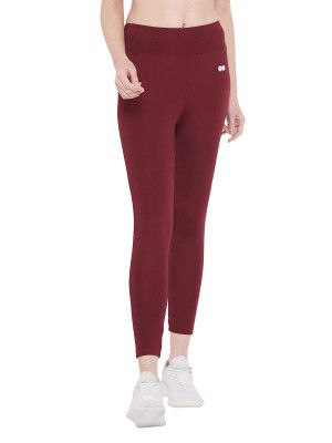 Clovia Women's Active Tights with Wide Elastic Waistband