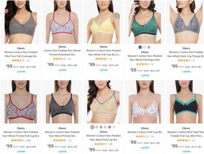 Clovia women's bra Starts ₹99 | Upto 85% Off