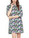 Clovia Women's Cotton Camouflage Print Hooded Short Nightdress in Multicolor...