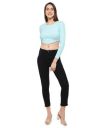 Clovia Women's Cotton Chic Basic Ribbed Bustier Regular Fit Crop Top...