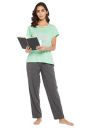Clovia Women's Cotton Graphic & Text Print Regular Fit Top...