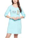 Clovia Women's Cotton Graphic Print Sleep Short Nightdress...