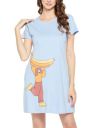 Clovia Women's Cotton Knee Length Casual Nightgown...