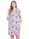 Clovia Women's Cotton Knee Length Casual Regular Night Gown...