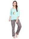 Clovia Women's Cotton Pretty Florals Top & Pyjama Set...