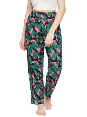 Clovia Women's Cotton Print Me Pretty Pyjama With Pocket