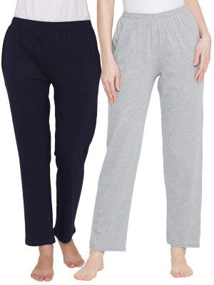 Clovia Women'S Crepe Pack Of 2 Basic Pyjama