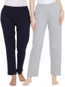Clovia Women'S Crepe Pack Of 2 Basic Pyjama...