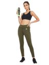 Clovia Women's Fitted Pants (AB0100A17S_Green...