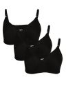 Clovia Womens Pack of 3 Cotton Rich Non-Padded Wirefree T-Shirt Bra in Multicolor...