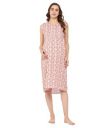 Clovia Women's Rayon Printed Maternity Short Night Dress- White...