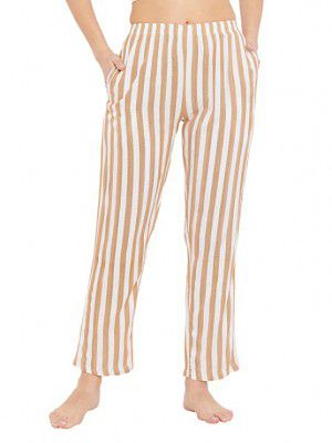 Clovia Womens Rayon Sassy Stripes Pyjama