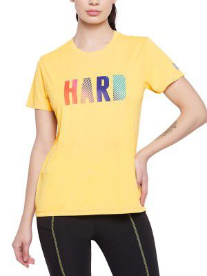Clovia Women's Regular Fit T-Shirt (AT0160A02M_Blue