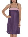 Clovia Women's Satin Short Nighty with Lace...