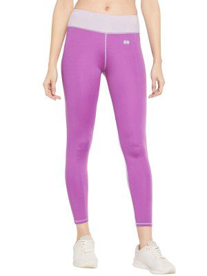 Clovia Women's Slim Pants (AB0120A15L_Purple