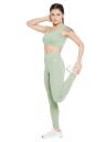 Clovia Women's Snug Fit Active High Rise Tights - Green...