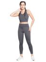 Clovia Women's Snug Fit Active Tights - Grey...