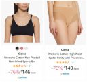 Clovia Women's Undergarments Upto 83% off + Apply Coupon...