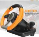Clubics V3Steering Wheel and Pedals with Brake Pedal Set Car Racing Controller Game 11 Motion Controller  (Orange, For PC, PS3, PS4, Xbox, Xbox One)...