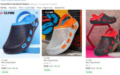 Clymb Men’s Sandals & Floaters Starts at 239