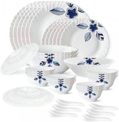 CMART Pack of 35 Plastic Dinner Set (Multicolor, Microwave Safe)