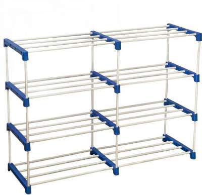 CMerchants Multi Organiser BLue-8 Book Shelf Metal Open Book Shelf (Finish Color - Sky Blue, White)