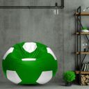Coaster Shine XXL Football Soccerati Filled Bean Bag (Body Fitter Bean Bag with Bean Filling) (Green, White)...