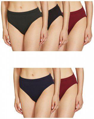 CoBlue by Rupa Women's Cotton Blend Panties Classic All Over Print Hipster (Pack of 5)
