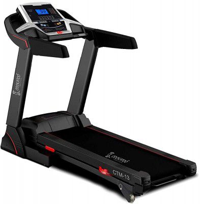 Cockatoo CTM13 (3 HP) DC Motorized Treadmill for Home with Manual Incline, Max Speed 16Km/Hr, Max User Weight 110 Kg