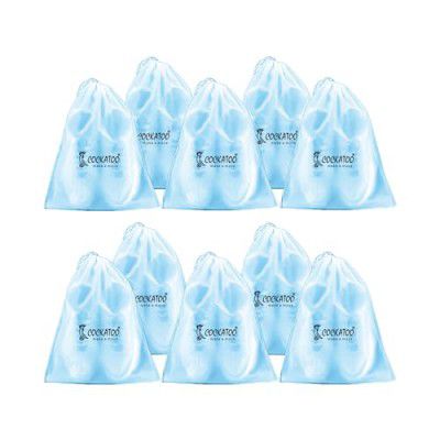 Cockatoo PE Shoe Bag for Travel & Storage - Pack of 10 (30 x 35 CM)