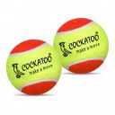 Cockatoo Rubber Cricket Tennis Ball, Construction of Tennis Ball for Cricket for Optimal Performance,Suitable for All Skill Levels. (90 Gr Per Ball - Pack of 2-Yellow Orange)...