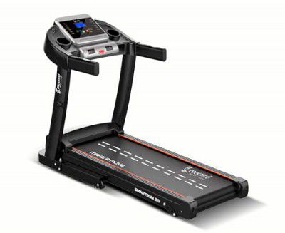 Cockatoo SmartRun3.5 3.5HP Peak DC Motorized Treadmill, with 3 Level Manual Incline, Max Speed 16 Km/Hr, Max User Weight 120Kg,(DIY, Do It Yourself Installation),Black