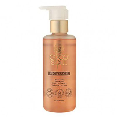 Coco Soul Shower Gel |With Coconut & Ayurveda| Sulphate & Paraben Free| Mineral Oil & Silicones Free |100% Vegan| 200ml