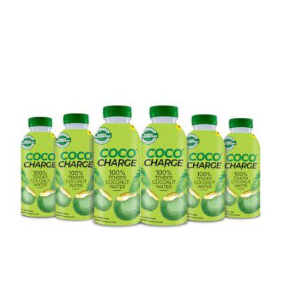 Cococharge Tender Coconut Water Refreshing & Hydrating Drink, 200Ml (Pack Of 6)
