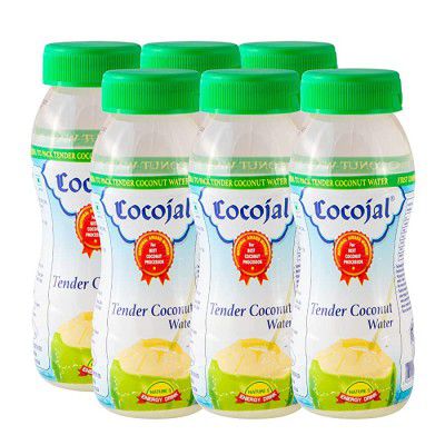 Cocojal Natural Tender Coconut Water, 200ml (Pack of 6)