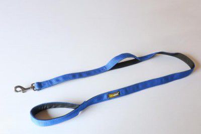 Cocomora Dogs Pull Leash Heavy-Duty & Durable Nylon, Comfort Foam Grip, Trafic Control Grip, 360 Swivel Hook Adjustable & Absorbing for Training & Walking Dog Leash (L-5ft / w-3cm Blue & Black)