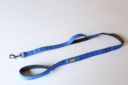 Cocomora Dogs Pull Leash Heavy-Duty & Durable Nylon, Comfort Foam Grip, Trafic Control Grip, 360 Swivel Hook Adjustable & Absorbing for Training & Walking Dog Leash (L-5ft / w-3cm Blue & Black)...