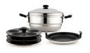 Coconut Adigas Stainless Steel with Non Stick Idly Steamer - 15 Idli...