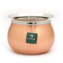Coconut Stainless Steel Tomato FC Copper Handi/Cookware (Without Handle & Lid) - 1 Unit - Capacity -550ML...