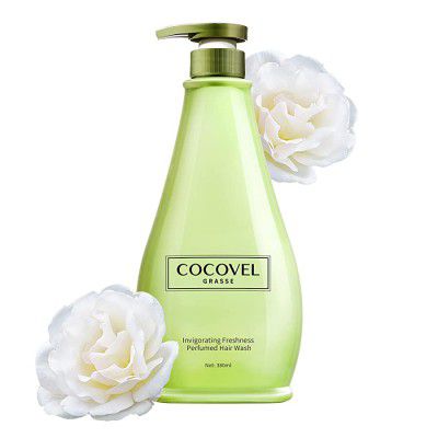 COCOVEL Invigorating Freshness Perfumed Shampoo with Panax Ginseng Root Extract, Camellia Oleifera Seed Oil, Abundant Vitamin- Long-Lasting Fragrance Hair Wash , Deep Moisturizing Hair, 380ML