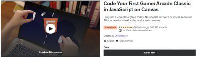 Code Your First Game: Arcade Classic in JavaScript on Canvas (Free)