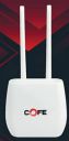 COFE CF- 4G 502 with 300Mbps Speed 4G & 5G Sim Support Wi-Fi Router, No Configuration Required, with Micro SIM Card Slot and 2 Antenna Dual_Band (512MB RAM, White) (COFE CF- 4G 502)...