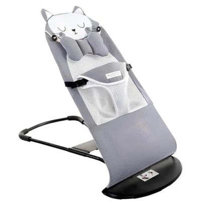 COINCE Comfort Natural Baby Bouncer Rocking Chair Portable Bouncer Seat for Babies, Reclining with Music