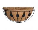 Coir garden Wall Hanging Flower Basket Leaf Design 12 inch 1 Piece with Coir Liner...
