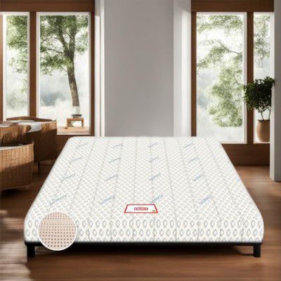 COIRFIT BIOLIFE 7-Zone 100% Natural 10 inch Queen Latex Mattress| Talalay Technology|Cool Gel Mattress |10 Years Warranty, (72x70x10 inches)