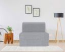 Coirfit Folding Sofa Cum Bed - Perfect for Guests - Jute Fabric Washable Cover - Grey | 3' X 6' Feet...