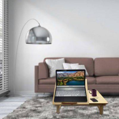 COIRFIT Smart Work from Home Wood Portable Laptop Table  (Finish Color - Beige, Pre Assembled)