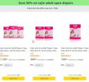 Cojin Insta Dry Adult Diaper | Get Extra 50% Off Via Coupon...